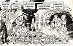 JACK DAVIS "MAD - THE GOOFIES" COMPLETE & ORIGINAL GOONIES SPOOF STORY ART.