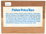 “FISHER-PRICE TOYS” 50TH ANNIVERSARY PROMO FEATURING DOCTOR DOODLE.