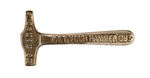 "McKINLEY-ROOSEVELT" 1900 CAST IRON MINIATURE HAMMER NOISEMAKER.