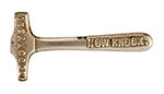 "McKINLEY-ROOSEVELT" 1900 CAST IRON MINIATURE HAMMER NOISEMAKER.