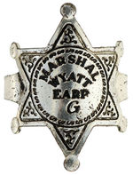 “MARSHAL WYATT EARP” INITIAL RING WITH MAILER AND COUPON.