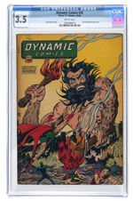 "DYNAMIC COMICS" CGC-GRADED COMIC BOOK LOT.