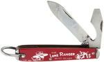 “THE LONE RANGER HI-YO SILVER” PAIR OF 1940s POCKET KNIVES.