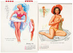 T.N. THOMPSON PIN-UP CALENDAR PAIR.