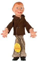 "EDGAR BERGEN'S MORTIMER SNERD/FLEXI DOLL" WITH TAG.