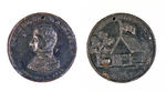 HARRISON 1840 LARGE CAMPAIGN MEDAL WITH LOG CABIN THEME.