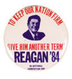 REAGAN '84 YOUNG REPUBLICAN NATIONAL CONVENTION BUTTON.