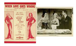 MARILYN MONROE "GENTLEMEN PREFER BLONDES - WHEN LOVE GOES WRONG (NOTHIN' GOES RIGHT)" SHEET MUSIC.