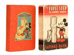 "THE FIRST STEP BY MICKEY MOUSE" RARE BANK WITH BOX.