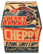 “CHERRY BRAND 72 BIG SHOT CAPS” STORE DISPLAY WITH 58 BOXES.