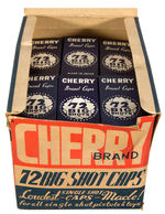 “CHERRY BRAND 72 BIG SHOT CAPS” STORE DISPLAY WITH 58 BOXES.