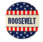 "ROOSEVELT" LARGE GRAPHIC 6" NAME BTN.