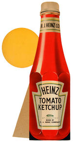 “HEINZ TOMATO KETCHUP” STANDEE/"HEINZ PEANUT BUTTER" SIGN.