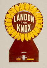 "LANDON AND KNOX" DIE-CUT LICENSE.