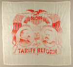 CLEVELAND-STEVENSON 1892 "TARIFF REFORM" BANDANNA.