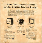 “GENERAL ELECTRIC THE CLOCKS MOST PEOPLE WANT” WOODEN STORE DISPLAY.