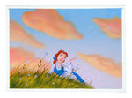 "BEAUTY AND THE BEAST" COLOR KEY ORIGINAL ARTWORK FEATURING BELLE.