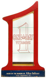 “ONE-A-DAY VITAMINS” LARGE STORE WOODEN CABINET.