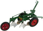 "OLIVER" & "McCORMICK" 1/16 SCALE TOY PLOW PAIR.