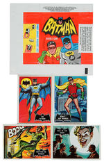 “BATMAN” TOPPS GUM CARD SET WITH WRAPPER.