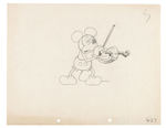 MICKEY MOUSE "FIDDLING AROUND"/"JUST MICKEY" PRODUCTION DRAWING LOT.