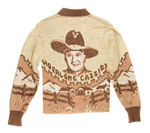 HOPALONG CASSIDY OFFICIAL CHILD'S SWEATER BY BARCLAY.