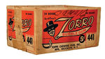 "ZORRO" GUM CARDS SHIPPING CARTON.