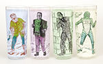 UNIVERSAL MONSTERS GLASS SET.