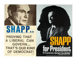 POSTERS FOR 1976 DEMOCRATIC HOPEFULS:  2 SHAPP/2 UDALL.