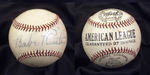 BABE RUTH SIGNED SINGLE AMERICAN LEAGUE BASEBALL.