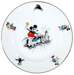 "MICKEY MOUSE" BAVARIAN CHINA PLATES PAIR.