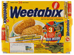 ENGLISH CEREAL WEETABIX BOX WITH BATMAN MASK TRIO.