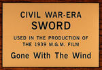 "GONE WITH THE WIND" PROP SWORD & SCABBARD.