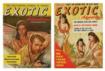 "EXOTIC ADVENTURES" MENS MAGAZINE PAIR.