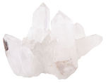 CLEAR QUARTZ CRYSTAL CLUSTER SPECIMEN.