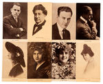 60 MOVIE/STAGE STAR POSTCARDS FROM 1913 SERIES.