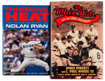 HALL OF FAME PITCHERS NOLAN RYAN/ROBIN ROBERTS SIGNED BOOK PAIR.