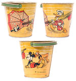 WALT DISNEY MULTI-CHARACTER EMBOSSED SAND PAIL.