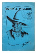 TOM MIX "ROPIN' A MILLION" BOOK.