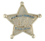 "CYCLONE MALONE DEPUTY SHERIFF" RARE BADGE.