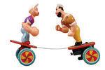 RARE POPEYE/BLUTO FIGHTERS WIND-UP BY LINE MAR.