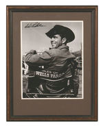 "TALES OF WELLS FARGO" DALE ROBERTSON SIGNED PHOTO FRAMED.