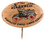 "THE MAXWELL" c. 1910 SCARCE OVAL MULTICOLOR.