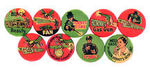 “THE GREEN HORNET” BUTTON SET.