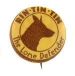 RIN TIN TIN 1930 MASCOT SERIAL BUTTON.