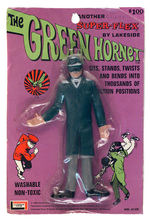 “GREEN HORNET” SUPER-FLEX BENDEE TOY ON STORE CARD.