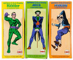 "WORLD'S GREATEST SUPER FOES" BOXED MEGO ACTION FIGURE TRIO.