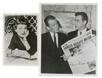 “PERRY MASON” SIGNED PHOTO PAIR.