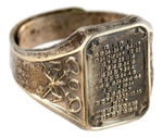 "ORPHAN ANNIE SILVER STAR MEMBER RING WITH SECRET MESSAGE."