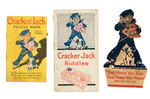 CRACKER JACK  RIDDLE BOOK/PUZZLE BOOK/STANDEE.